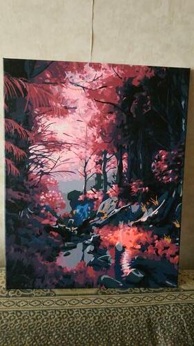 Фотографии готовых работ картин по номерам и алмазной мозаики