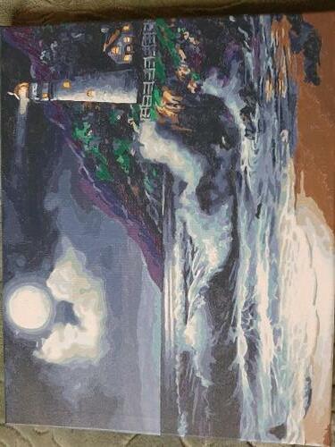 Фотографии готовых работ картин по номерам и алмазной мозаики