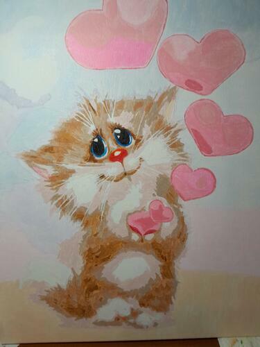 Фотографии готовых работ картин по номерам и алмазной мозаики