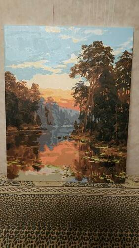 Фотографии готовых работ картин по номерам и алмазной мозаики