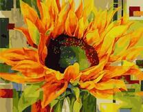 Ярко-оранжевый подсолнух