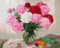 Пионы и фрукты