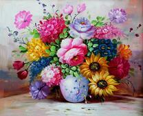 Букет подсолнухов, гербер и ромашек