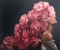 Девушка с цветами вместо волос