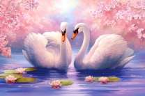 Лебединая любовь под сакурой